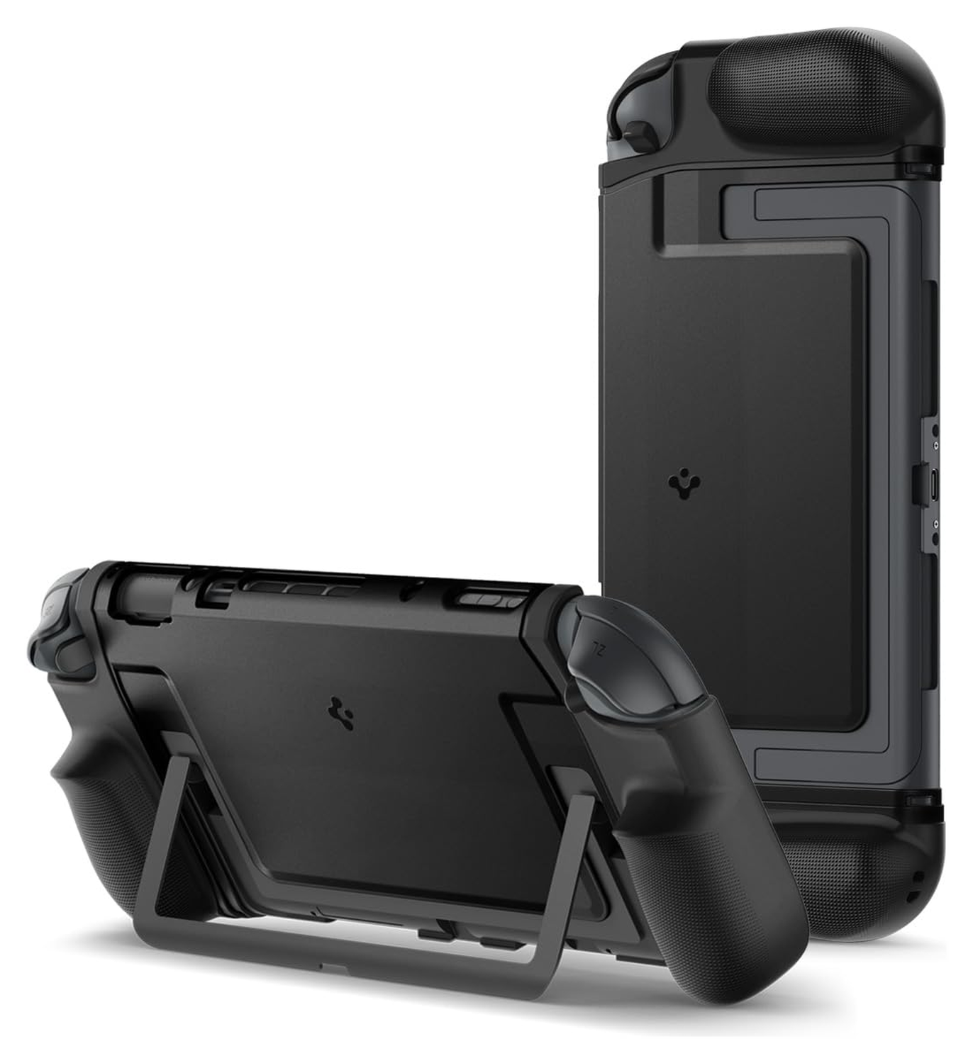 Spigen Dual Grip Nintendo Switch 2 Hoesje met Standaard Case Zwart afbeelding 1