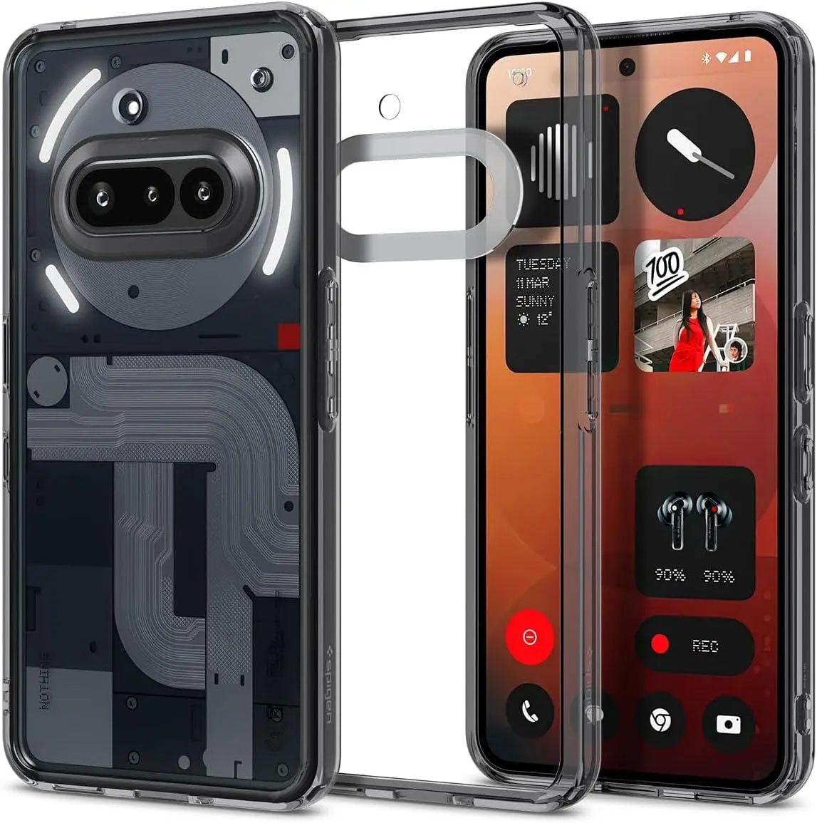 Spigen Ultra Hybrid Nothing Phone (3a) Hoesje Back Cover Space Crystal afbeelding 1
