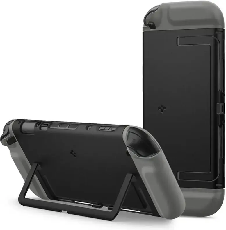 Spigen Nano Pop Nintendo Switch 2 Hoesje met Kickstand Zwart afbeelding 2