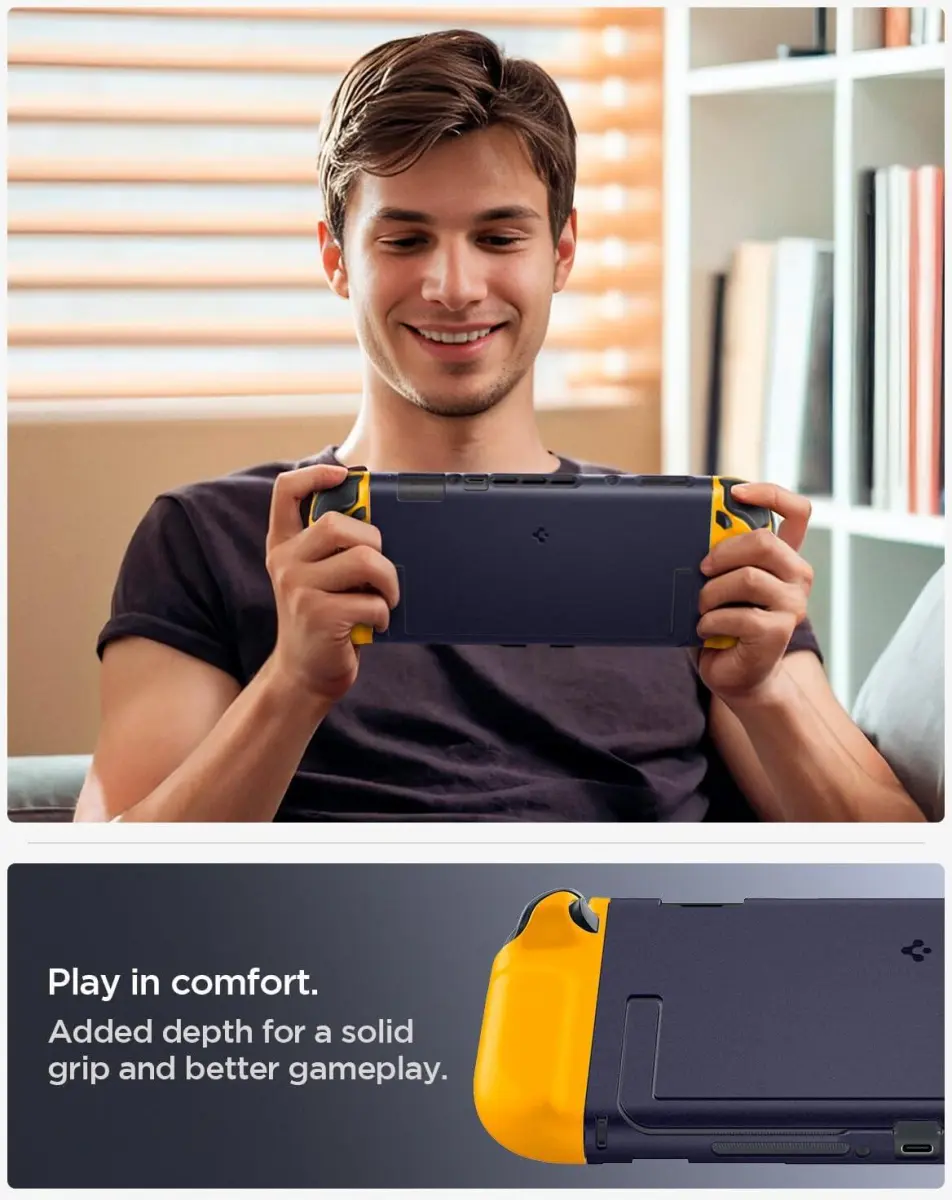Spigen Nano Pop Nintendo Switch 2 Hoesje met Kickstand Blauw afbeelding 6