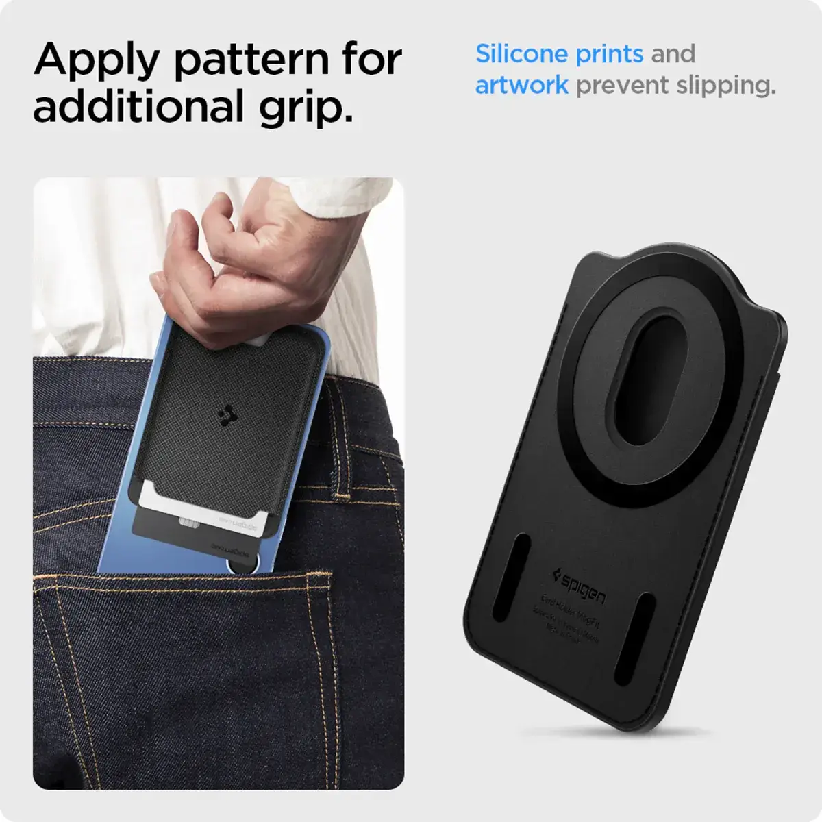 Spigen Urban Fit MagFit Magsafe/Qi2 Kaarthouder voor Pasjes Zwart afbeelding 13