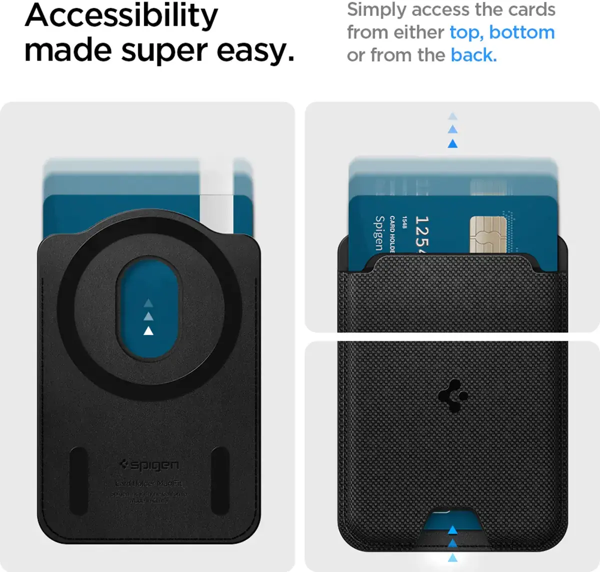 Spigen Urban Fit MagFit Magsafe/Qi2 Kaarthouder voor Pasjes Zwart afbeelding 14