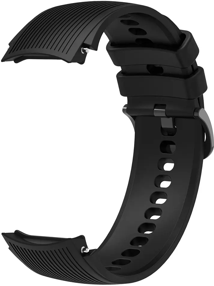 OnePlus Watch 3 / 2R / 2 Bandje - Siliconen met Gespsluiting - Zwart afbeelding 4