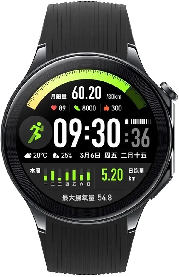 OnePlus Watch 3 / 2R / 2 Bandje - Siliconen met Gespsluiting - Zwart afbeelding 5