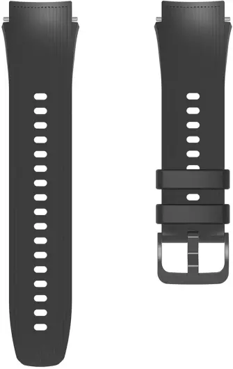 OnePlus Watch 3 / 2R / 2 Bandje - Siliconen met Gespsluiting - Zwart afbeelding 2