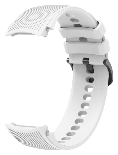 OnePlus Watch 3 / 2R / 2 Bandje - Siliconen met Gespsluiting - Wit afbeelding 3