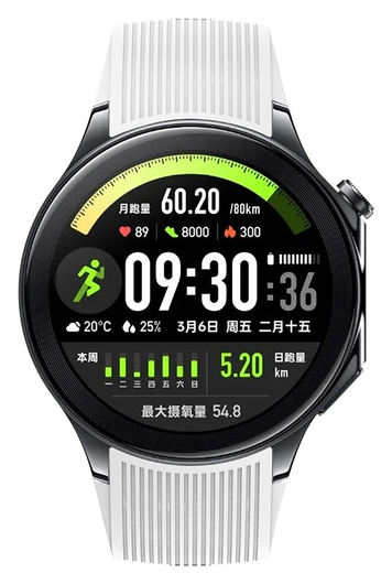 OnePlus Watch 3 / 2R / 2 Bandje - Siliconen met Gespsluiting - Wit afbeelding 5