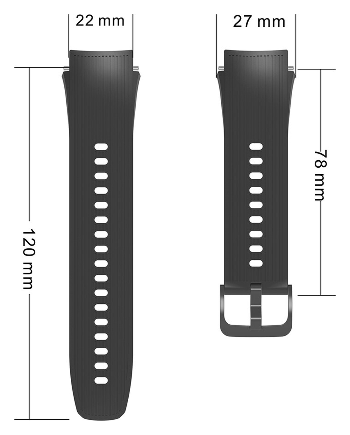 OnePlus Watch 3 / 2R / 2 Bandje - Siliconen met Gespsluiting - Oranje afbeelding 6