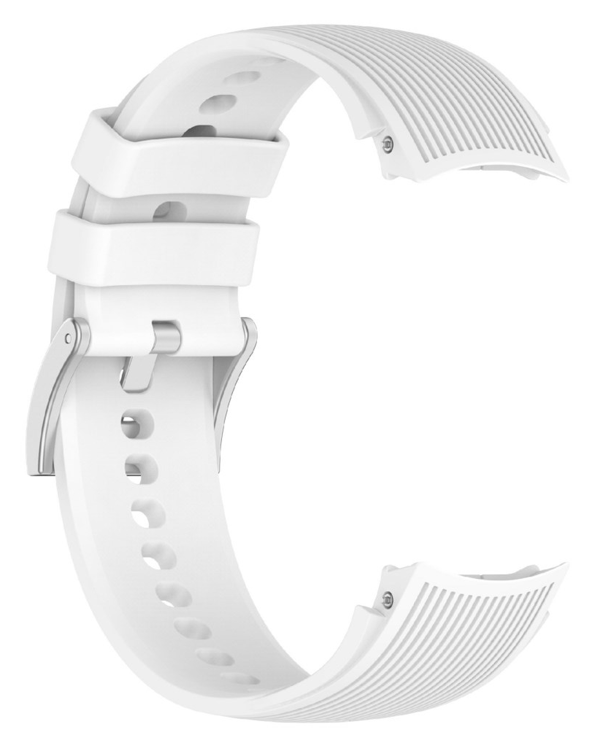 OnePlus Watch 3 / 2R / 2 Bandje Siliconen - met Gespsluiting - Wit afbeelding 4