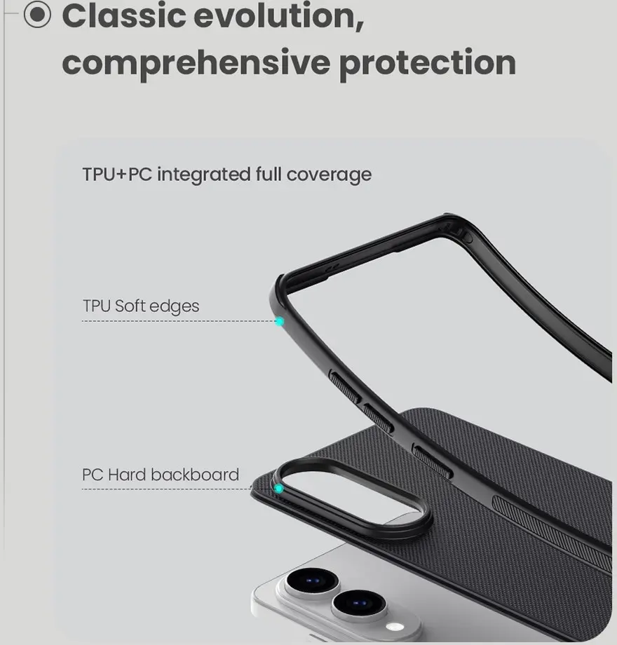 Nillkin Frosted Shield Samsung Galaxy S25 Edge Hoesje MagSafe Back Cover Zwart afbeelding 7