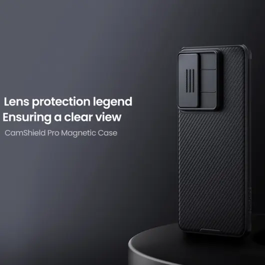 Nillkin CamShield MagSafe Samsung Galaxy S25 Edge Hoesje Camera Slider Zwart afbeelding 4