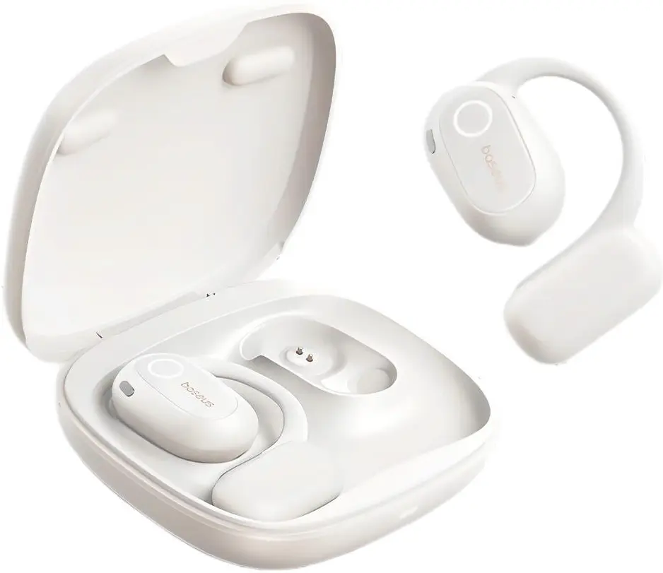 Baseus Bowie MF1 Open-Ear Draadloze Bluetooth Oordopjes Wit afbeelding 1