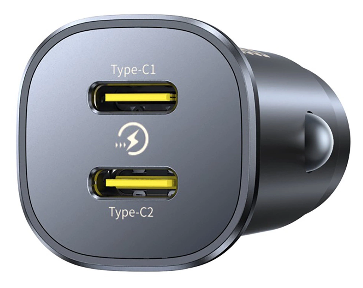 Baseus GoTrip 30W PD Autolader Duo USB-C Poort met Snelladen Zwart afbeelding 3