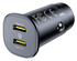 Baseus GoTrip 30W PD Autolader Duo USB-C Poort met Snelladen Zwart afbeelding 4