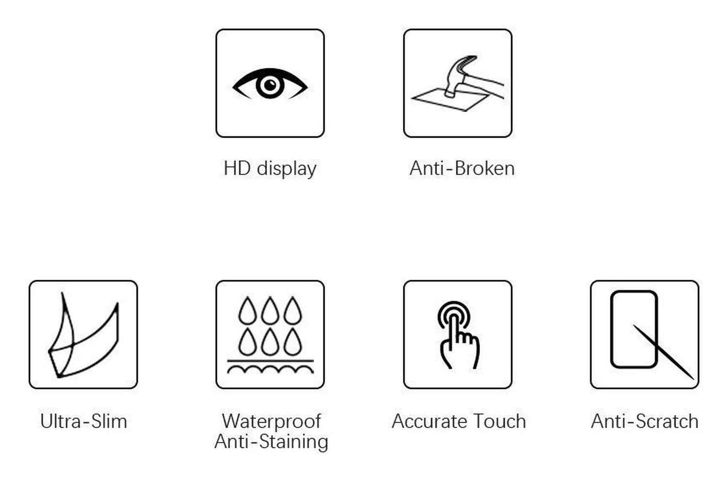 Lenovo Tab Plus Screen Protector 0.3mm Arc Edge Tempered Glass afbeelding 3