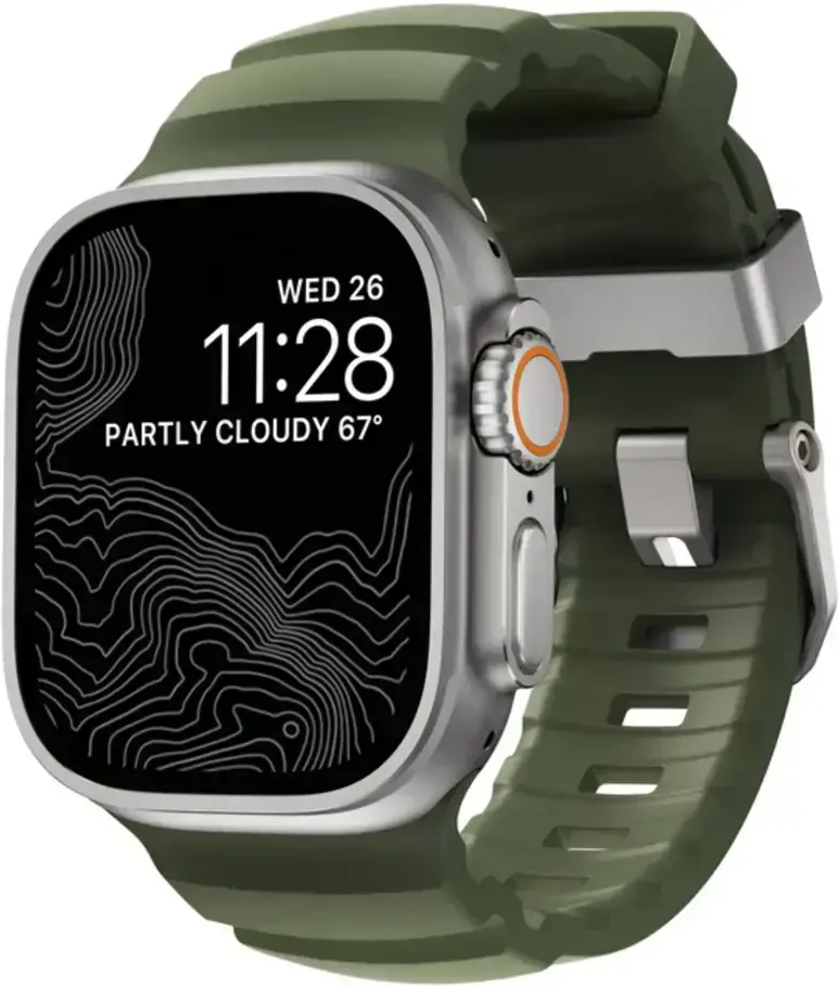 Nomad Rocky Point - Apple Watch Band - 1-10/SE/Ultra - 49/46/45/44/42MM - Groen afbeelding 1
