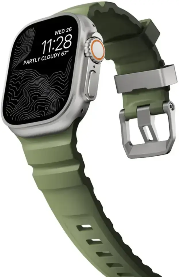 Nomad Rocky Point - Apple Watch Band - 1-10/SE/Ultra - 49/46/45/44/42MM - Groen afbeelding 5