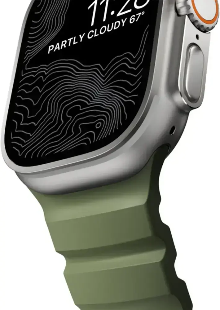 Nomad Rocky Point - Apple Watch Band - 1-10/SE/Ultra - 49/46/45/44/42MM - Groen afbeelding 6