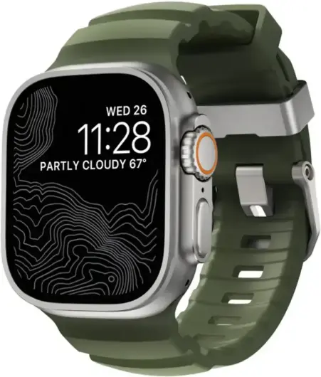 Nomad Rocky Point - Apple Watch Band - 1-10/SE/Ultra - 49/46/45/44/42MM - Groen afbeelding 1