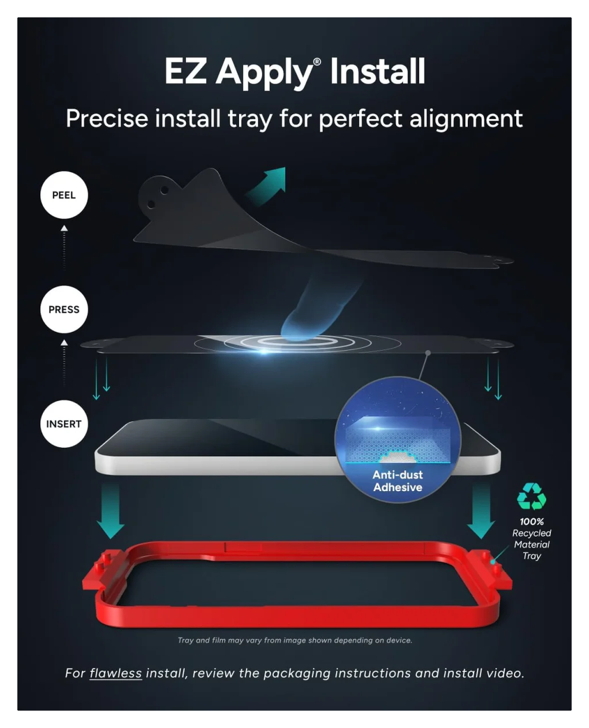 ZAGG InvisibleShield Glass Elite Samsung Galaxy A56 Screen Protector afbeelding 4