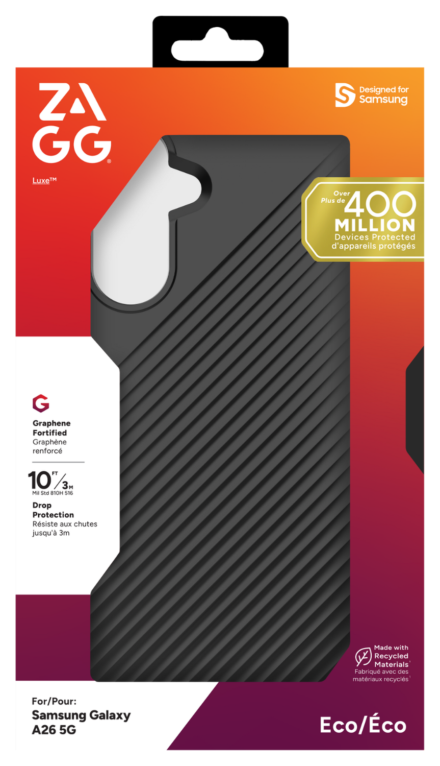 ZAGG Luxe Samsung Galaxy A26 Hoesje Back Cover 3M Valbescherming Zwart afbeelding 8
