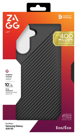 ZAGG Luxe Samsung Galaxy A26 Hoesje Back Cover 3M Valbescherming Zwart afbeelding 8