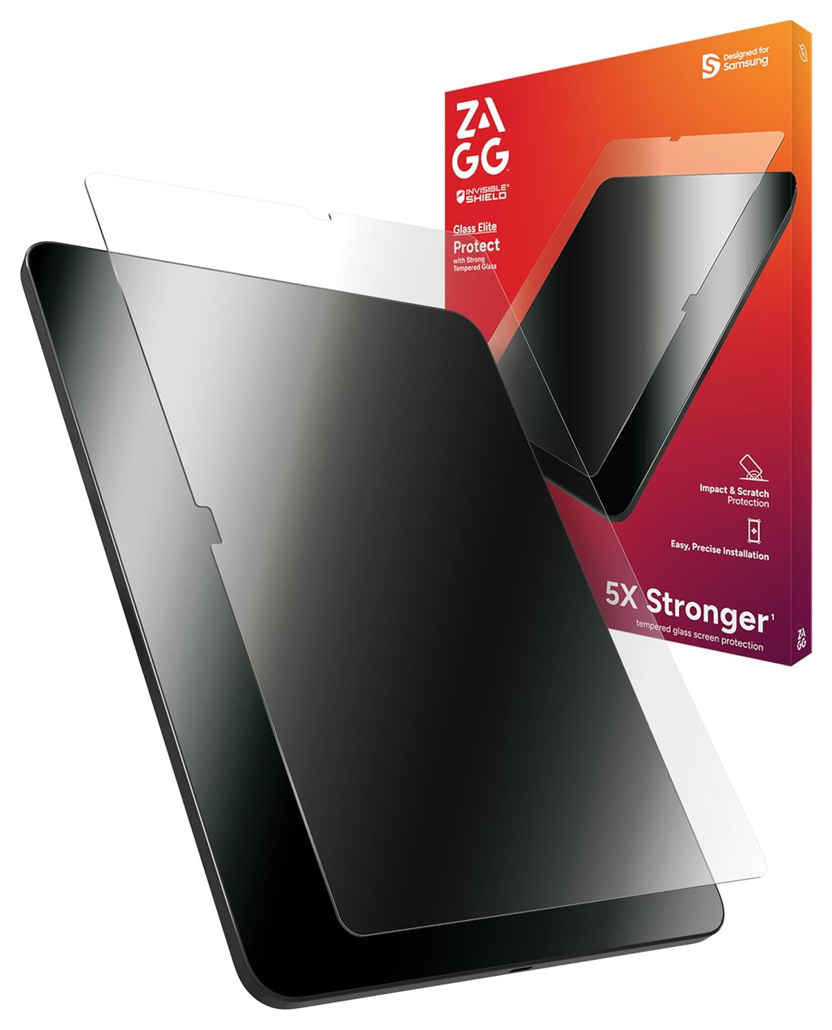 ZAGG InvisibleShield Glass Elite Samsung Tab S10 FE/S9/S9 FE Screen Protector afbeelding 1