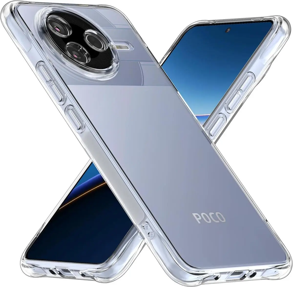 Xiaomi Poco X7 Pro Hoesje Schokbestendig en Dun TPU Back Cover Transparant afbeelding 2
