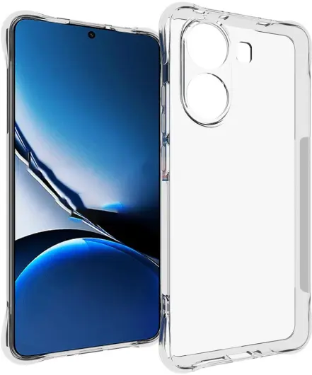 Xiaomi Poco X7 Pro Hoesje Schokbestendig en Dun TPU Back Cover Transparant afbeelding 1