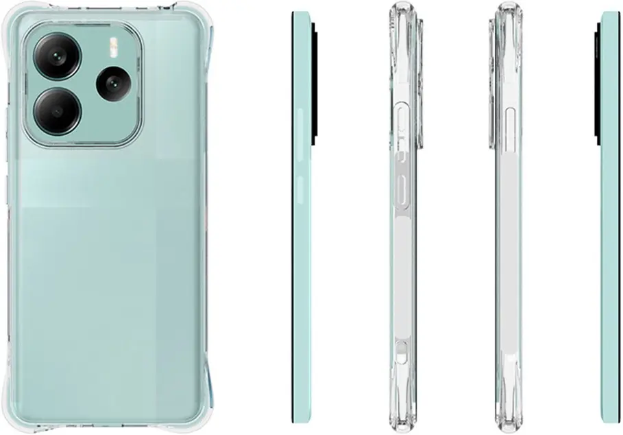 Xiaomi Redmi Note 14 5G Hoesje Schokbestendig en Dun TPU Back Cover Transparant afbeelding 9