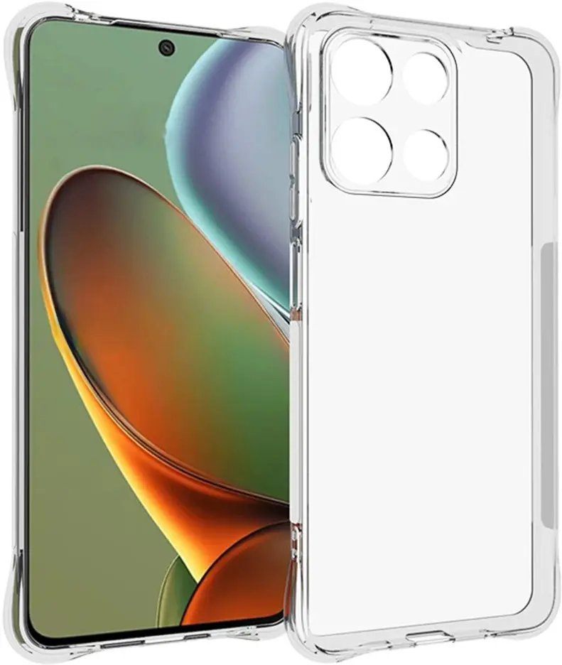 Motorola Moto G15 / G15 Power Hoesje Schokbestendig en Dun TPU Transparant afbeelding 1