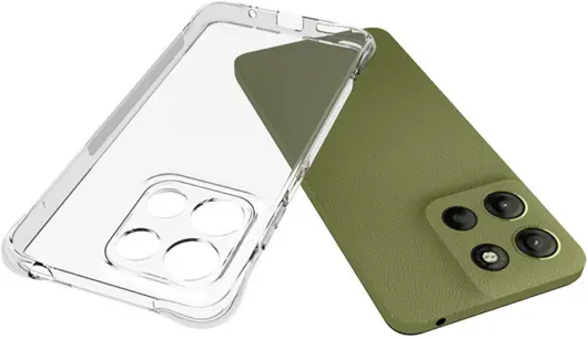 Motorola Moto G15 / G15 Power Hoesje Schokbestendig en Dun TPU Transparant afbeelding 2