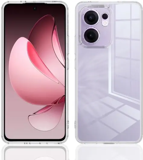Oppo Reno 13 F Hoesje Dun TPU Back Cover Transparant afbeelding 2