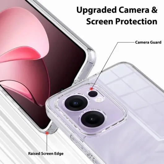 Oppo Reno 13 F Hoesje Dun TPU Back Cover Transparant afbeelding 4