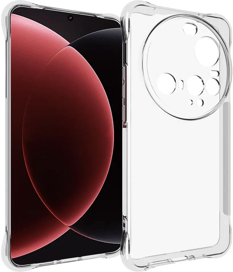 Xiaomi 15 Ultra Hoesje Schokbestendig en Dun TPU Back Cover Transparant afbeelding 1