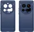 Xiaomi 15 Ultra Hoesje Geborsteld TPU Flexibele Back Cover Blauw afbeelding 2