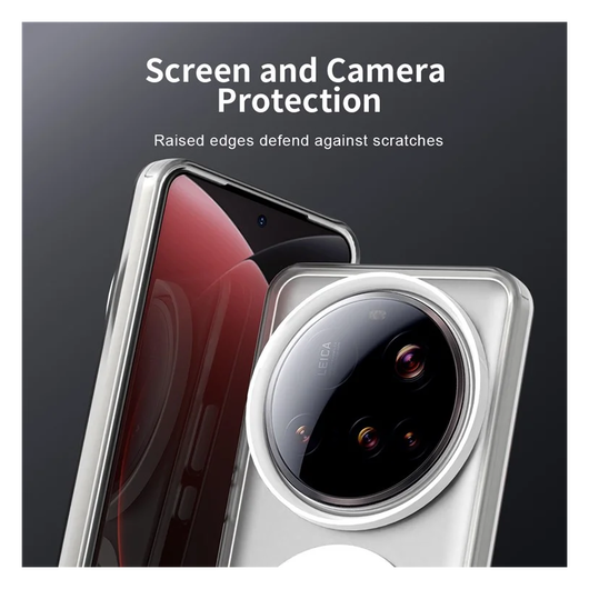 Xiaomi 15 Ultra Hoesje Hard Back Cover met MagSafe Transparant afbeelding 4