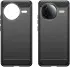 Xiaomi Poco F7 Pro Hoesje Geborsteld TPU Flexibele Back Cover Zwart afbeelding 2