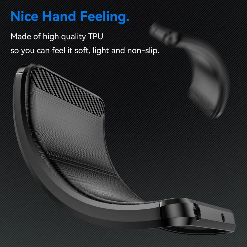 Xiaomi Poco F7 Ultra Hoesje Geborsteld TPU Flexibele Back Cover Zwart afbeelding 5
