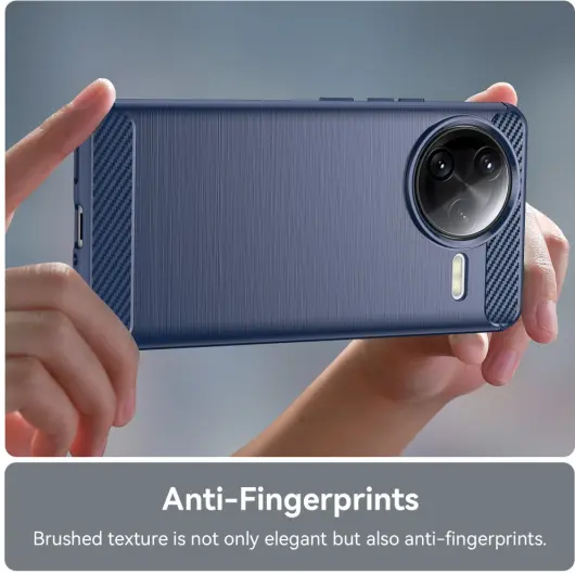Xiaomi Poco F7 Ultra Hoesje Geborsteld TPU Flexibele Back Cover Blauw afbeelding 6