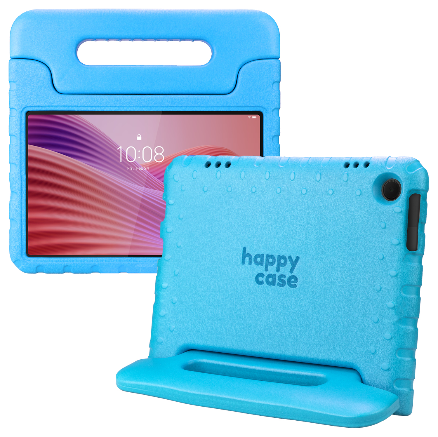 HappyCase Lenovo Tab M10 Gen 4 (2025) Kinder Tablethoes met Handvat Blauw afbeelding 1