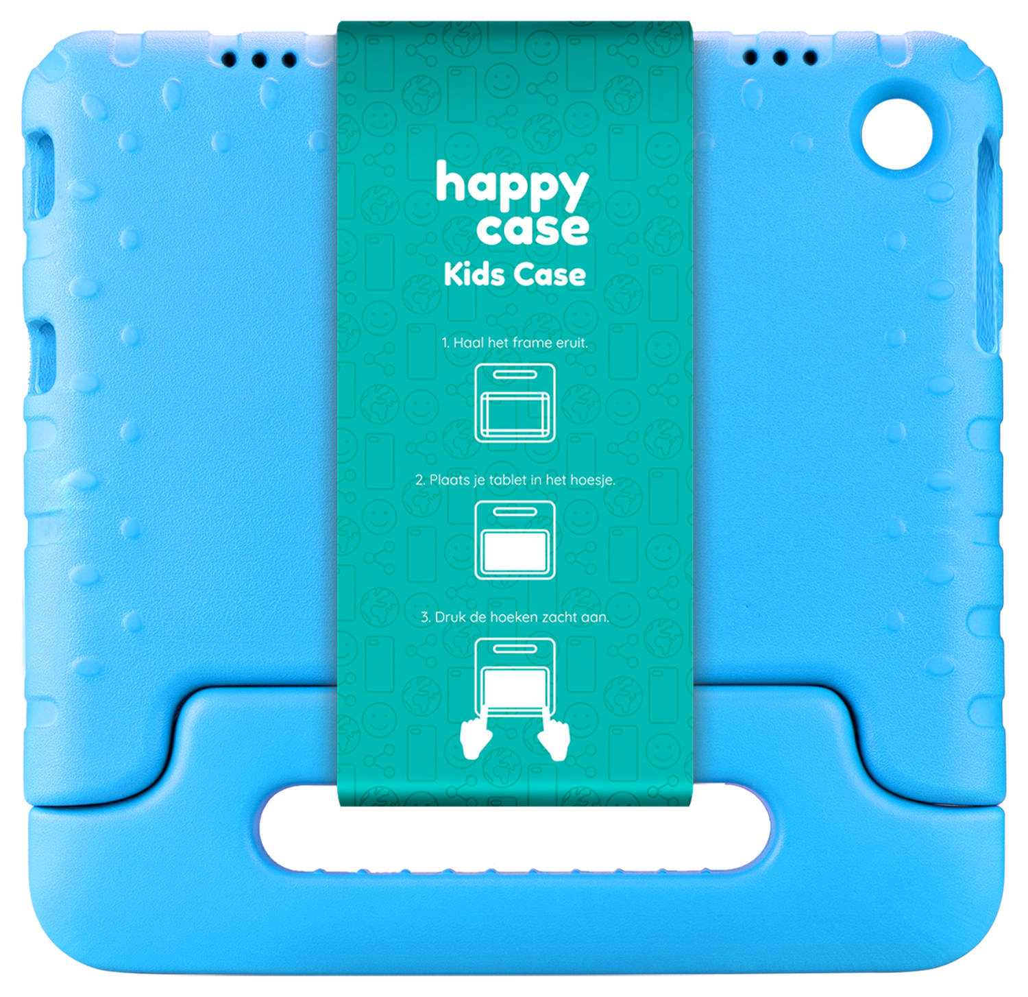 HappyCase Lenovo Tab M10 Gen 4 (2025) Kinder Tablethoes met Handvat Blauw afbeelding 7