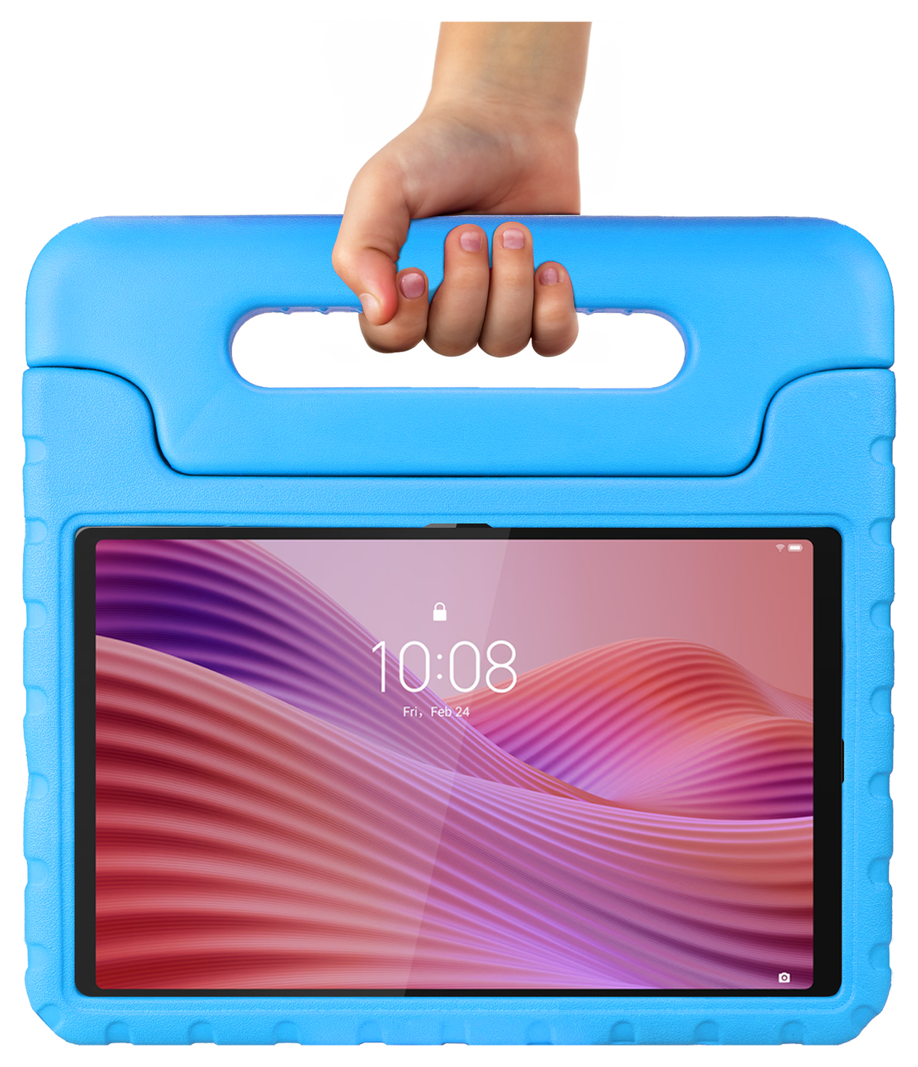 HappyCase Lenovo Tab M10 Gen 4 (2025) Kinder Tablethoes met Handvat Blauw afbeelding 9
