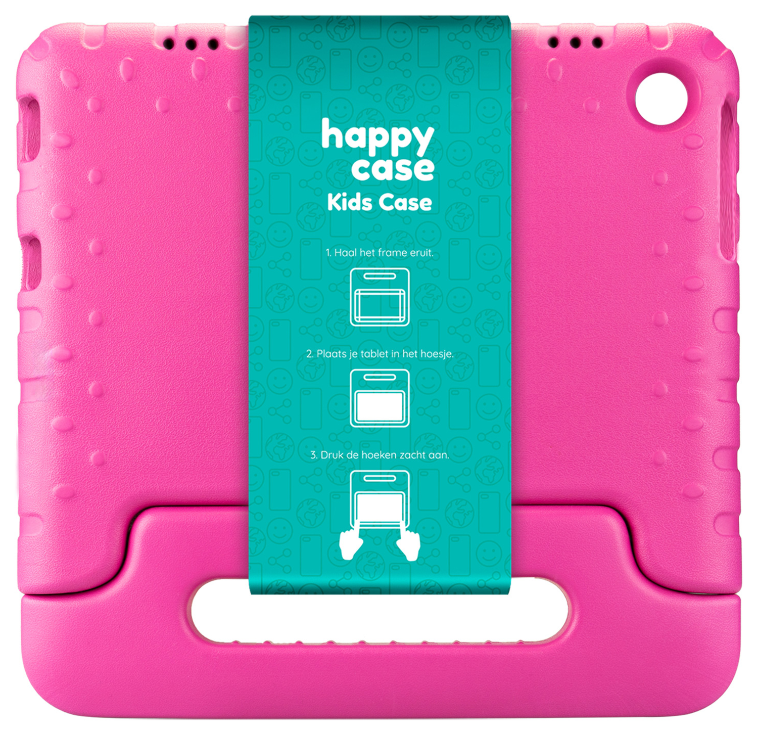 HappyCase Lenovo Tab M10 Gen 4 (2025) Kinder Tablethoes met Handvat Roze afbeelding 12