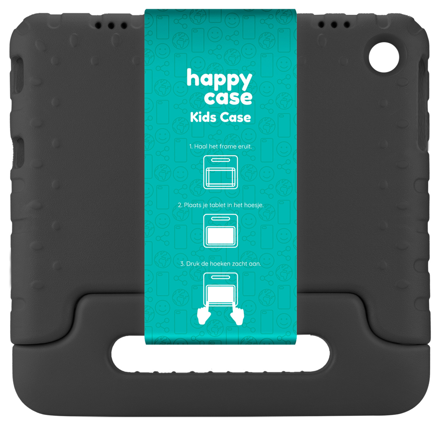HappyCase Lenovo Tab M10 Gen 4 (2025) Kinder Tablethoes met Handvat Zwart afbeelding 12