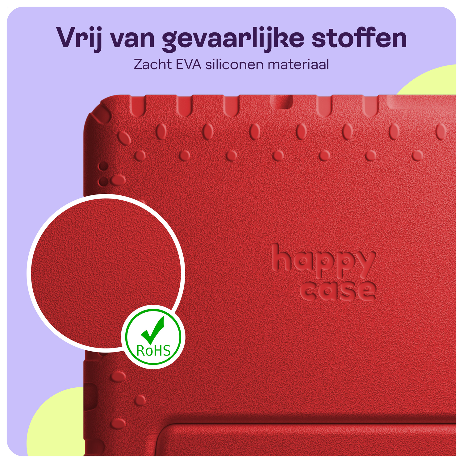 HappyCase Lenovo Tab M10 Gen 4 (2025) Kinder Tablethoes met Handvat Rood afbeelding 6