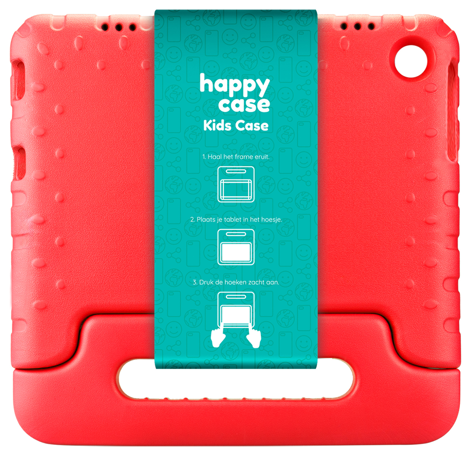 HappyCase Lenovo Tab M10 Gen 4 (2025) Kinder Tablethoes met Handvat Rood afbeelding 8