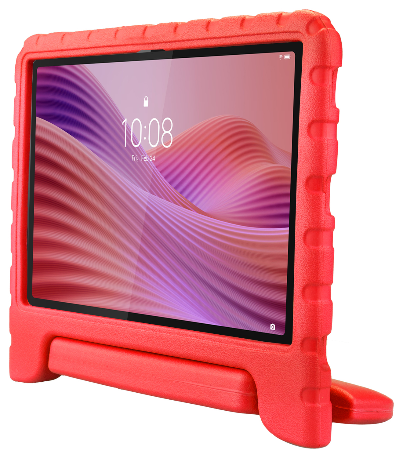 HappyCase Lenovo Tab M10 Gen 4 (2025) Kinder Tablethoes met Handvat Rood afbeelding 9