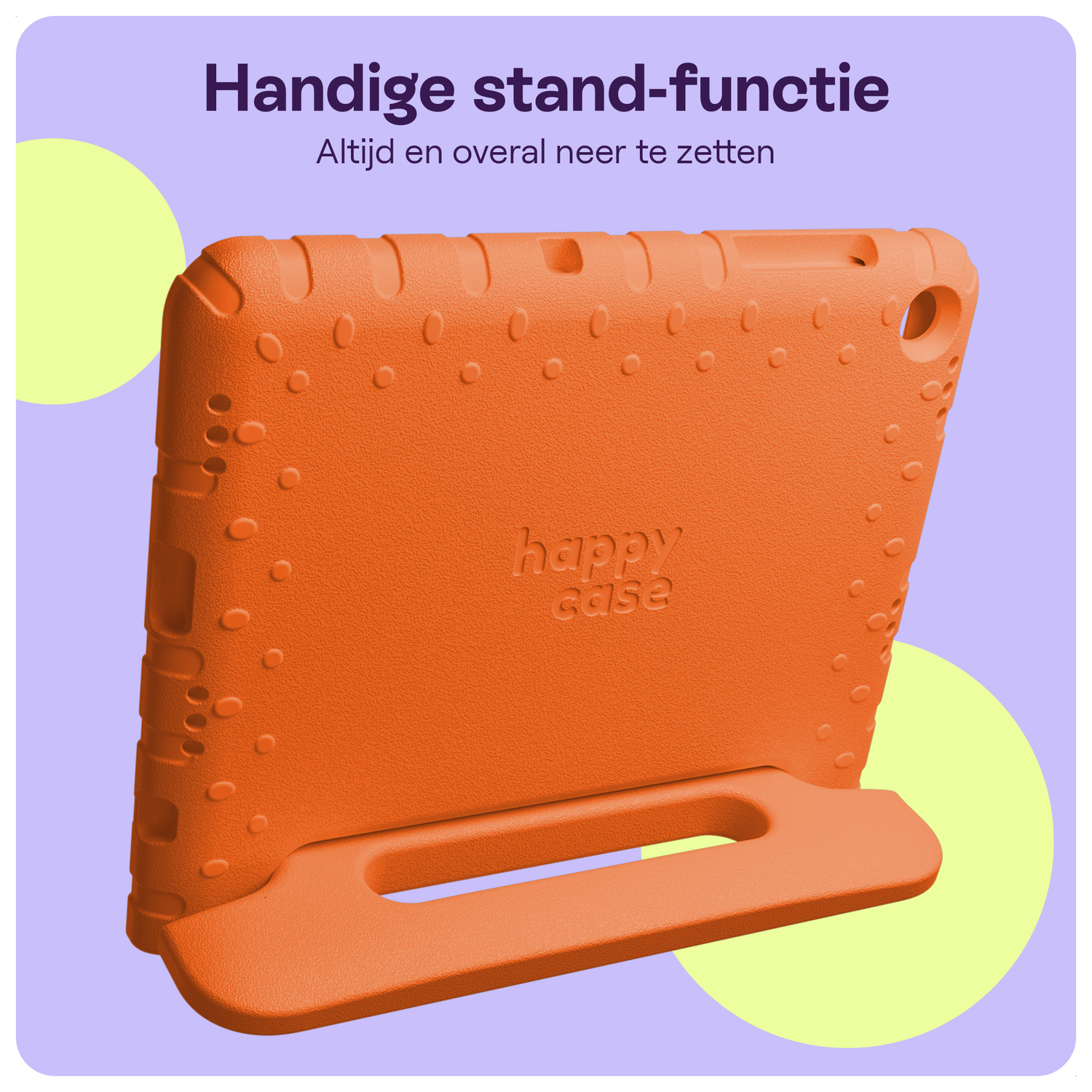 HappyCase Lenovo Tab M10 Gen 4 (2025) Kinder Tablethoes met Handvat Oranje afbeelding 4