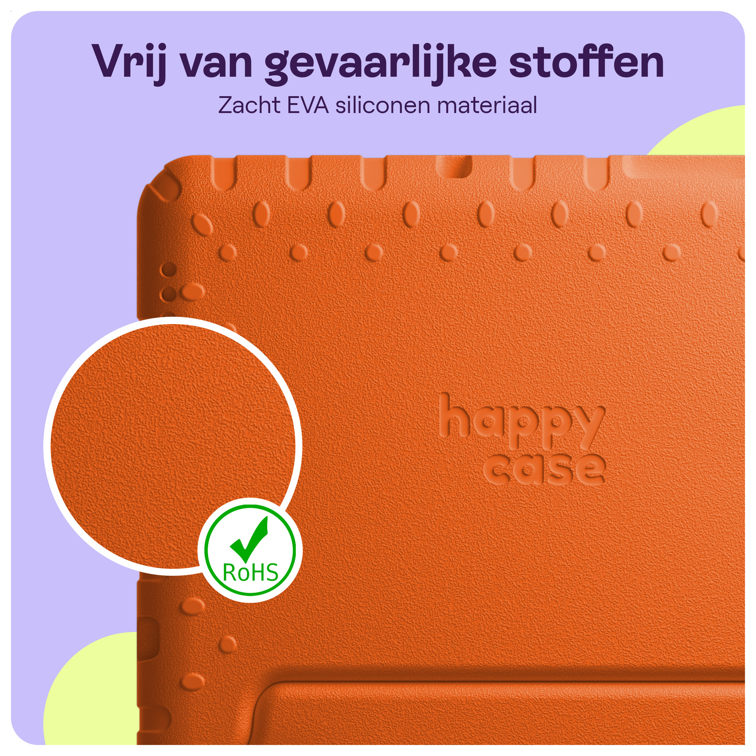HappyCase Lenovo Tab M10 Gen 4 (2025) Kinder Tablethoes met Handvat Oranje afbeelding 6